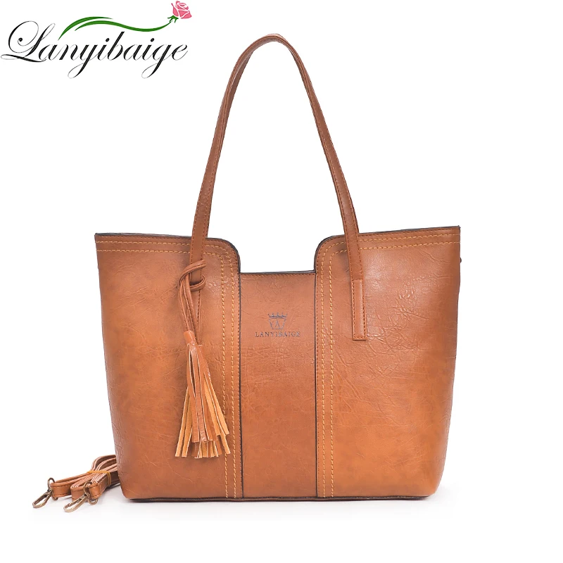 LANYIBAIGE High Capacity Vintage Tassel Women Shoulder Bag Designer Handbags High Quality 2018 Women PU Leather Handbags Bolsos
LANYIBAIGE High Capacity Vintage Tassel Women Shoulder Bag Designer Handbags High Quality 2018 Women PU Leather Handbags Bolsos