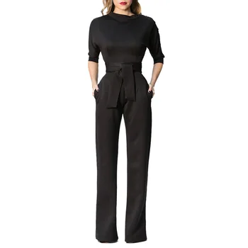 2018 HOT New Solid Single Shoulder Half Sleeve High Waist Draped Casual Loose Jumpsuit Bodysuit Mujer Playsuits 
2018 HOT New Solid Single Shoulder Half Sleeve High Waist Draped Casual Loose Jumpsuit Bodysuit Mujer Playsuits