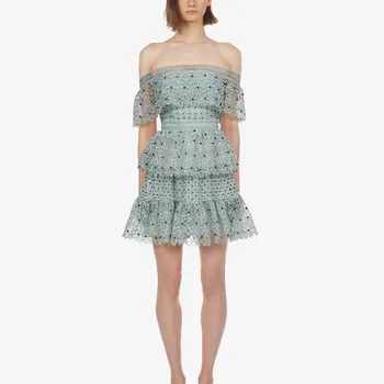 Self Portrait Dress 2019 Summer Design Women Mini Lace Hollow Out Dots Printed Dresses Ladies Sexy Off Shoulder Vacation Vestido
Self Portrait Dress 2019 Summer Design Women Mini Lace Hollow Out Dots Printed Dresses Ladies Sexy Off Shoulder Vacation Vestido