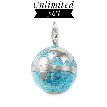 Blue Earth Globe Pendant Charms for DIY Jewelry Making 925 Sterling Silver Ball Jewelry Accessories Fit Bracelets Necklaces
Blue Earth Globe Pendant Charms for DIY Jewelry Making 925 Sterling Silver Ball Jewelry Accessories Fit Bracelets Necklaces