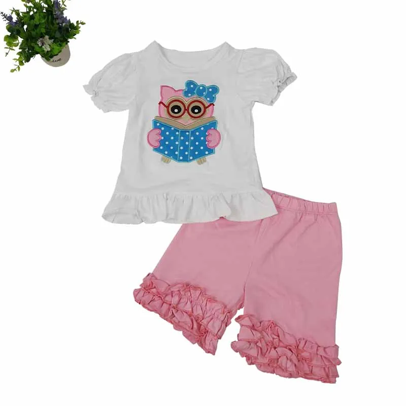 Puresun Girls Clothes O-Neck Sleeve T-Shirt Pink Solid Icing Back To School Embroidery Applique Girl Outfits Boutique Clothing
Puresun Girls Clothes O-Neck Sleeve T-Shirt Pink Solid Icing Back To School Embroidery Applique Girl Outfits Boutique Clothing