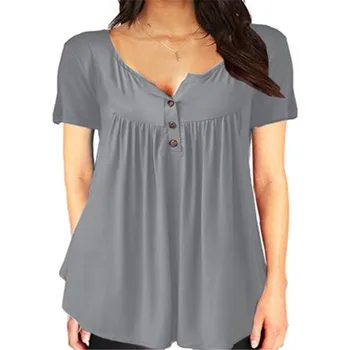2019 Summer Women Top Casual Sleeveless Button Up Split Neck Shirt Female Plus Size Solid Swing Flowy Tee S-5Xl Loose Blouse
2019 Summer Women Top Casual Sleeveless Button Up Split Neck Shirt Female Plus Size Solid Swing Flowy Tee S-5Xl Loose Blouse