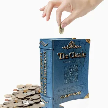 11.5*21.3CM Nordic Retro Nostalgia Book Piggy Bank Money Box Home Bedroom Creative Decoration Crafts Kid Birthday Gift For Kids
11.5*21.3CM Nordic Retro Nostalgia Book Piggy Bank Money Box Home Bedroom Creative Decoration Crafts Kid Birthday Gift For Kids