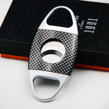 JIFENG Carbon Color Stainless Steel Dual Blades Cigar Cutter Scissor
JIFENG Carbon Color Stainless Steel Dual Blades Cigar Cutter Scissor