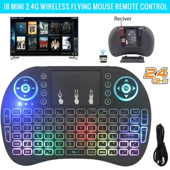 i8 2.4Ghz Luxury Wireless Keyboard 3 Color Backlight + 7 Colorful Light English/Russian/French/Spanish Remote Control Touchpad
i8 2.4Ghz Luxury Wireless Keyboard 3 Color Backlight + 7 Colorful Light English/Russian/French/Spanish Remote Control Touchpad