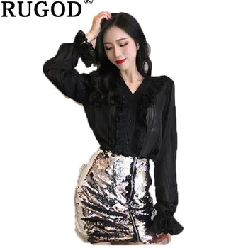RUGOD New Korean Style Women Shirts 2019 Spring Solid Elegant Women Blouse V-Neck Casual Women Tops blusas mujer de moda
RUGOD New Korean Style Women Shirts 2019 Spring Solid Elegant Women Blouse V-Neck Casual Women Tops blusas mujer de moda