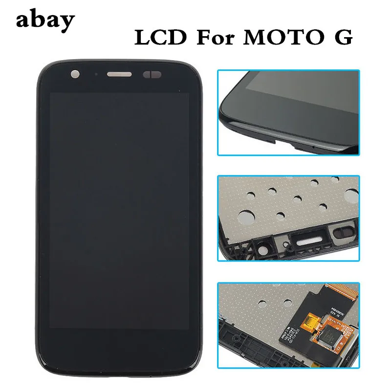 100% Tested LCD for Motorola moto G lcd xt1032 xt1033 display screen with touch digitizer with frame assembly replacement parts
100% Tested LCD for Motorola moto G lcd xt1032 xt1033 display screen with touch digitizer with frame assembly replacement parts