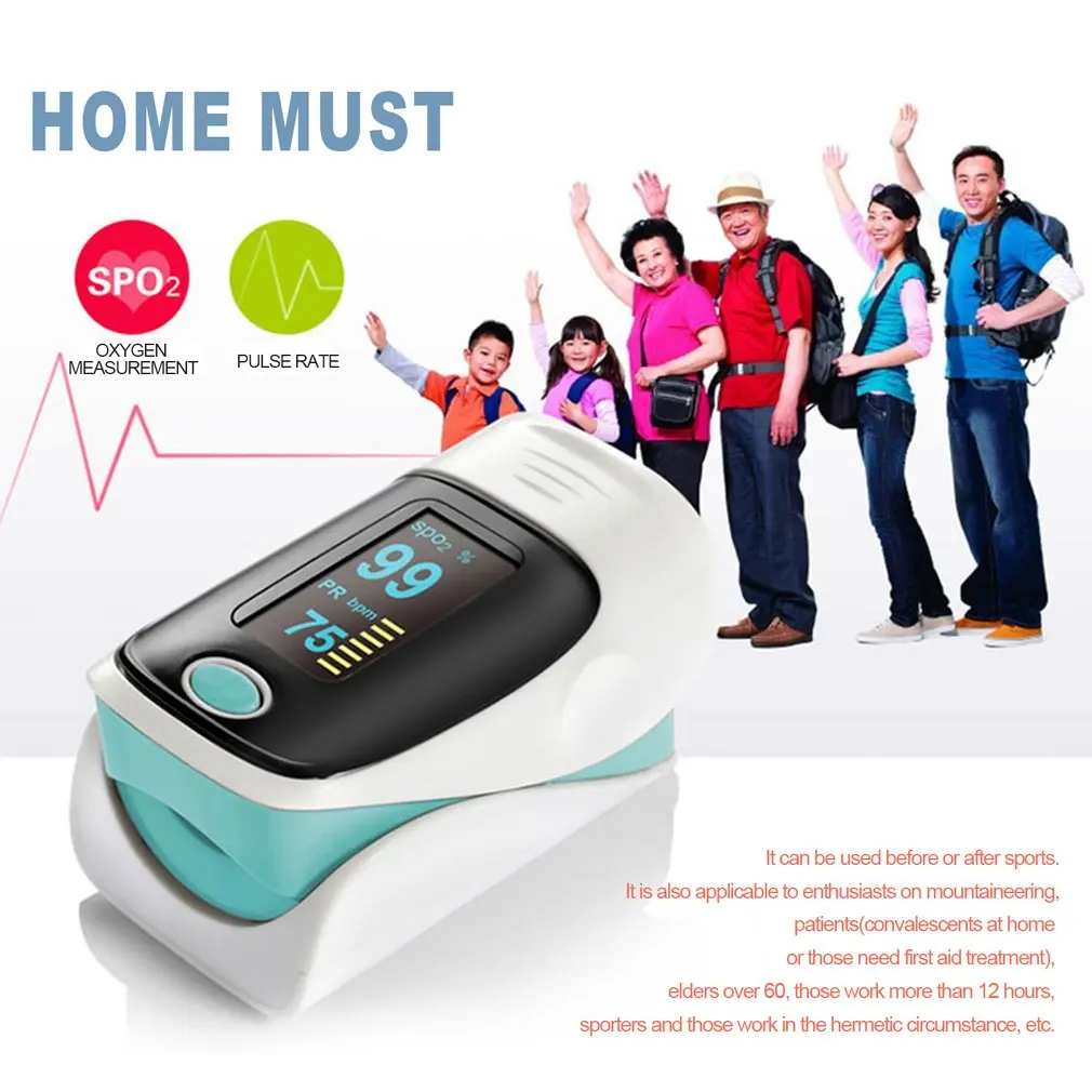 Digital Fingertip Pulse Oximeter Body Health Care OLED Pulse Oximeter Display SPO2 PR Interval Saturation Blood Pressure
Digital Fingertip Pulse Oximeter Body Health Care OLED Pulse Oximeter Display SPO2 PR Interval Saturation Blood Pressure