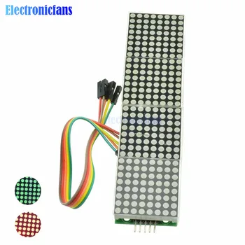 MAX7219 Dot Matrix Module Microcontroller 4 In One Display with 5P Line 4 in 1 Red/Yellow Green/Emerald-Green/Blue 4 Colors
MAX7219 Dot Matrix Module Microcontroller 4 In One Display with 5P Line 4 in 1 Red/Yellow Green/Emerald-Green/Blue 4 Colors