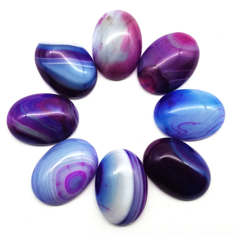 (12 pieces/lot) Wholesale Natural purple onyx Agates Oval CAB Cabochon 25x18x6mm yl062802
(12 pieces/lot) Wholesale Natural purple onyx Agates Oval CAB Cabochon 25x18x6mm yl062802