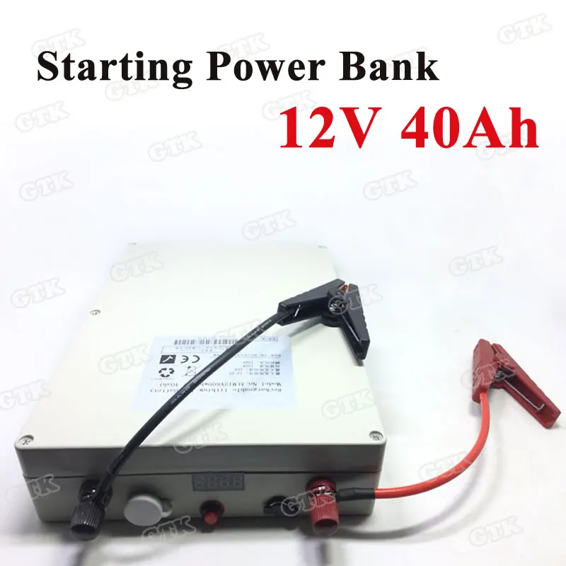 100A discharge 12V 40Ah Lithium-ion rechargeable battery with BMS and for Starting power bank power supply+5A charger
100A discharge 12V 40Ah Lithium-ion rechargeable battery with BMS and for Starting power bank power supply+5A charger