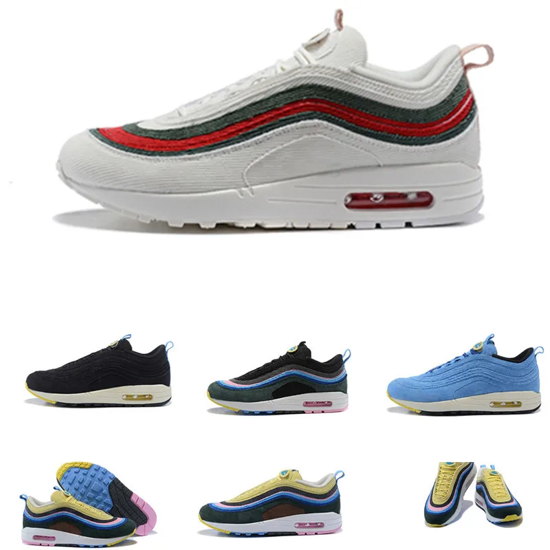 

97 Running Shoes Sean Wotherspoon Men Women 1/97 Traners shoe LIGHT BLUE FURY/LEMON Traners shoe Sport Sneaker