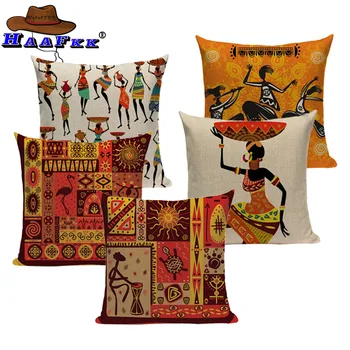 African Woman Cushion Cover Dancing Lady Africa Geometric Pillow Covers Pillow Cases Color Cloth Bedroom Sofa Decoration Ethnic
African Woman Cushion Cover Dancing Lady Africa Geometric Pillow Covers Pillow Cases Color Cloth Bedroom Sofa Decoration Ethnic