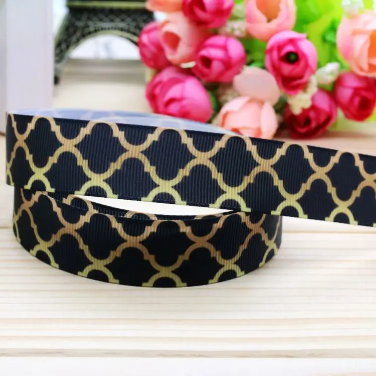 7/8'' Free shipping gold color Quatrefoil printed grosgrain ribbon hair bow headwear party decoration wholesale OEM 22mm H4610
7/8'' Free shipping gold color Quatrefoil printed grosgrain ribbon hair bow headwear party decoration wholesale OEM 22mm H4610