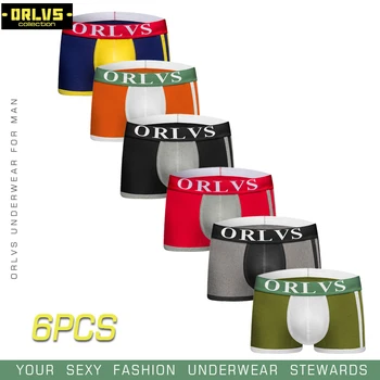 ORLVS 6PC/LOT Brand Sexy Man Underwear Boxer Men Cotton Men Underpants Breathable Male Men Comfortable Panties Shorts Boxer
ORLVS 6PC/LOT Brand Sexy Man Underwear Boxer Men Cotton Men Underpants Breathable Male Men Comfortable Panties Shorts Boxer
