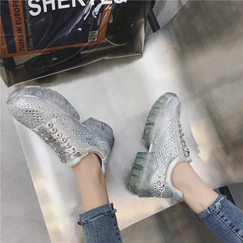 2019 Hot Shoes Women Sneakers Thick Bottom Sneakers Chunky Sneakers Ladies Shoes Flat Platform Heels Casual Fashion Rhinestone
2019 Hot Shoes Women Sneakers Thick Bottom Sneakers Chunky Sneakers Ladies Shoes Flat Platform Heels Casual Fashion Rhinestone