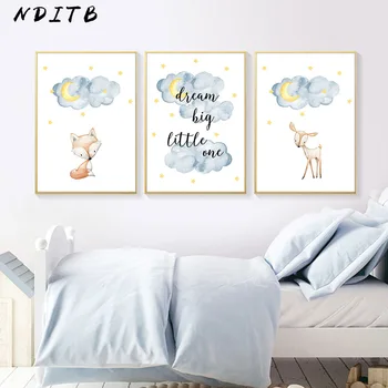 Nursery Canvas Poster Animal Deer Fox Wall Art Print Minimalist Painting Nordic Decorative Picture Baby Kids Bedroom Decoration 
Nursery Canvas Poster Animal Deer Fox Wall Art Print Minimalist Painting Nordic Decorative Picture Baby Kids Bedroom Decoration