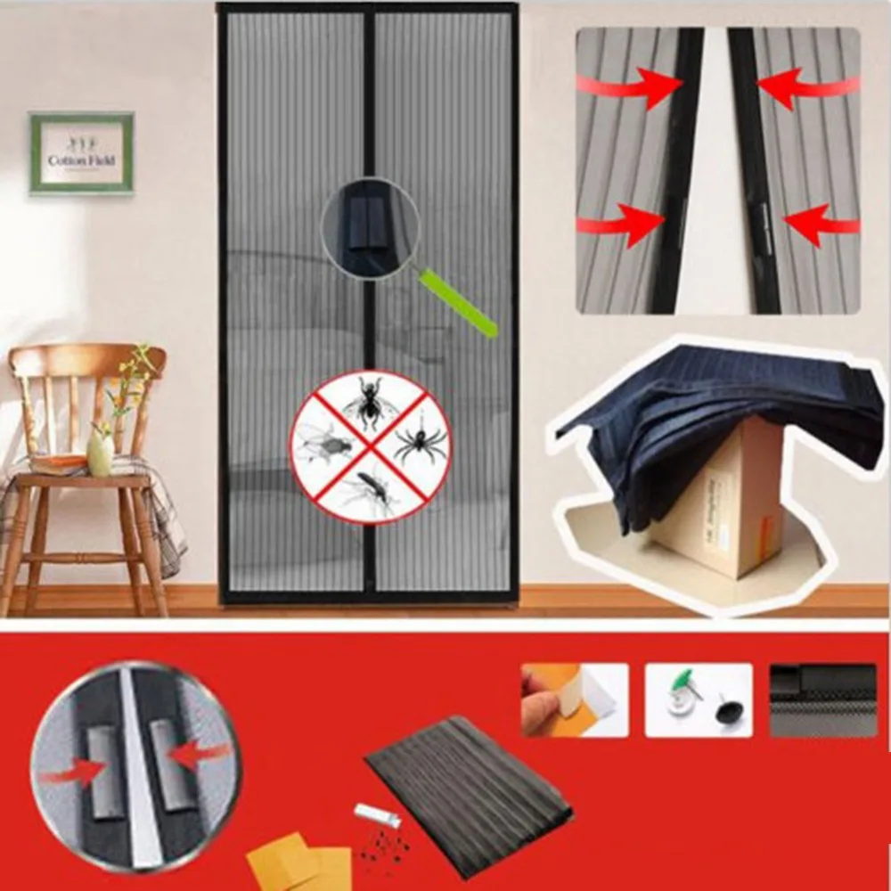 Summer Anti Mosquito Insect Fly Bug Kitchen Curtains Magnetic Mesh Net Automatic Closing Door Screen
Summer Anti Mosquito Insect Fly Bug Kitchen Curtains Magnetic Mesh Net Automatic Closing Door Screen