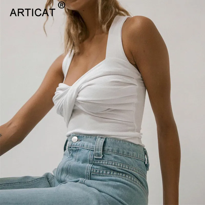 Articat Wrap Knot Sexy Knitted Crop Top Women Cotton Strapless Backless Strap Short Summer Tank Top Cross Bandage Party Camis
Articat Wrap Knot Sexy Knitted Crop Top Women Cotton Strapless Backless Strap Short Summer Tank Top Cross Bandage Party Camis