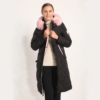Cockscomb Brand Large Faux Fur Collar Long Design Winter Parkas Women Letter Appliques Bio Down Coat Outerwear with Hood
Cockscomb Brand Large Faux Fur Collar Long Design Winter Parkas Women Letter Appliques Bio Down Coat Outerwear with Hood