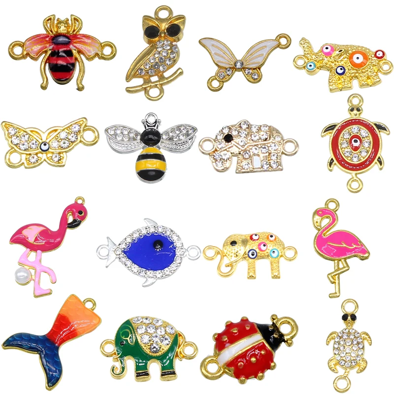 6pcs bee owl butterfly elephant mermaid seven-spot ladybug flamingo turtle retro animal necklace braceletDIY jewelry accessories
6pcs bee owl butterfly elephant mermaid seven-spot ladybug flamingo turtle retro animal necklace braceletDIY jewelry accessories