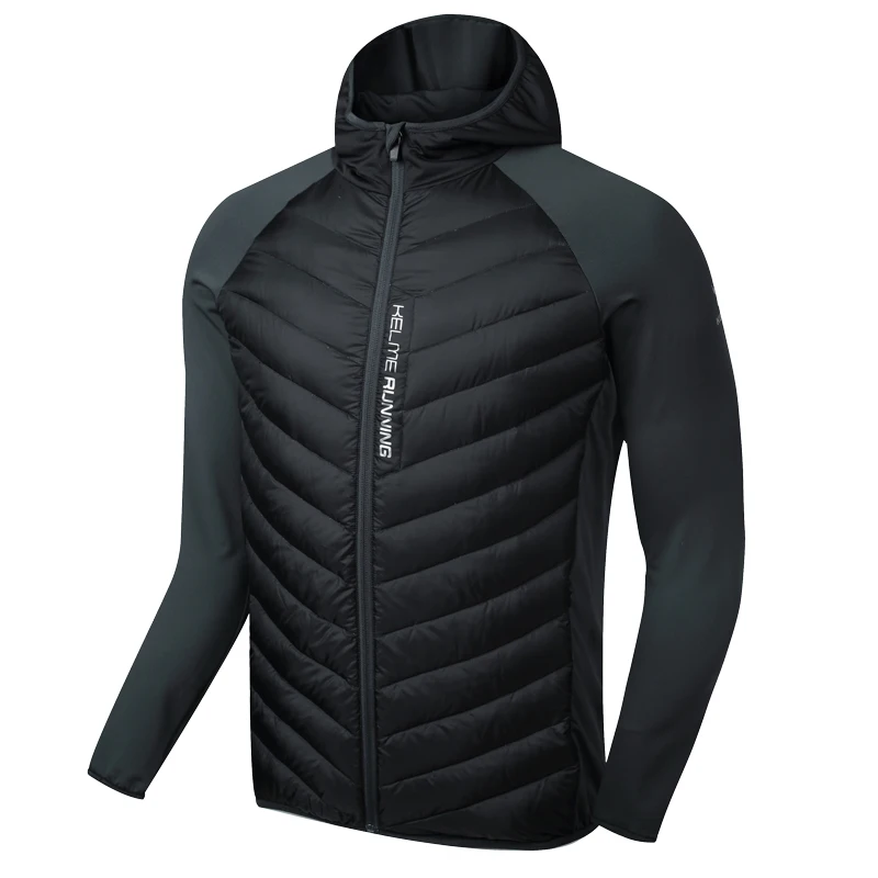 Kelme K16R6004 Men Long Sleeve Splicing Hooded Windproof Keep Warm Cotton Sport Running Imitation Down Jacket Black Dark Grey
Kelme K16R6004 Men Long Sleeve Splicing Hooded Windproof Keep Warm Cotton Sport Running Imitation Down Jacket Black Dark Grey