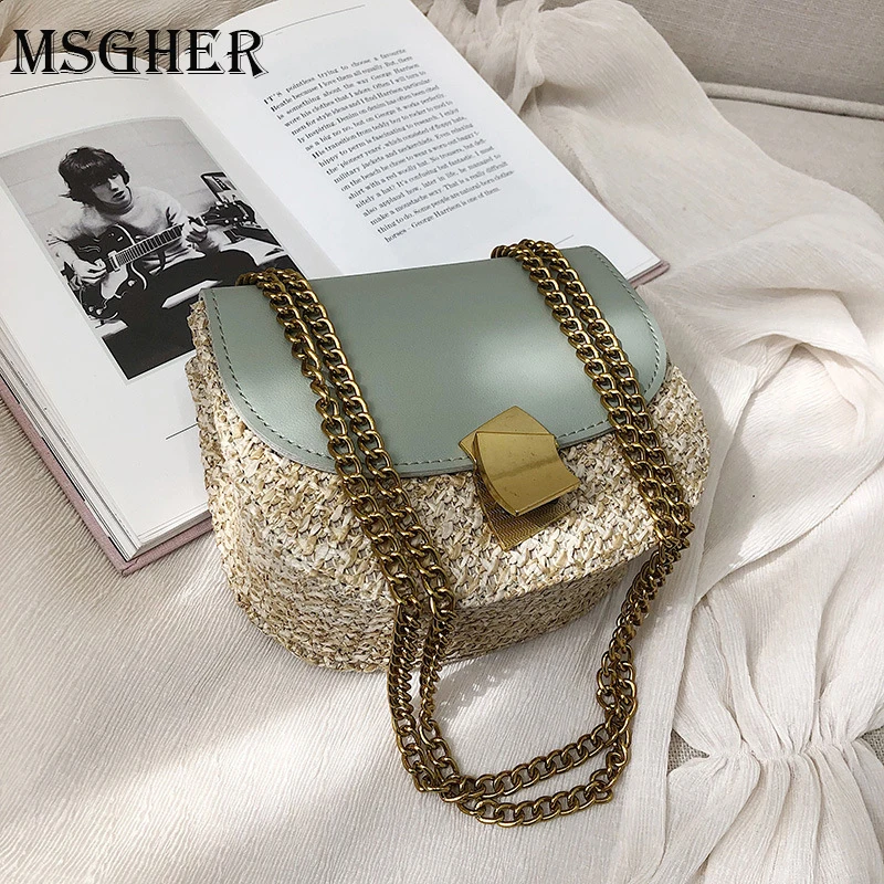 MSGHER Designer Saddle Bag Ladies Straw Bag Woven Knitting Messenger Bags 2019 Summer Bohemian Women Straw Beach Shoulder Bag
MSGHER Designer Saddle Bag Ladies Straw Bag Woven Knitting Messenger Bags 2019 Summer Bohemian Women Straw Beach Shoulder Bag