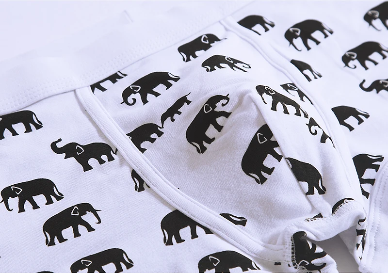 Animal Print Underpants Breathable Mens Boxers Shorts Cotton Underwear Hombre Boxer Cueca Male Boxer Panties Spandex Mens Trunk07