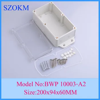 10 pcs/lot electrical distribution box IP68 waterproof enclosure cabinet abs material 200x94x60mm
10 pcs/lot electrical distribution box IP68 waterproof enclosure cabinet abs material 200x94x60mm