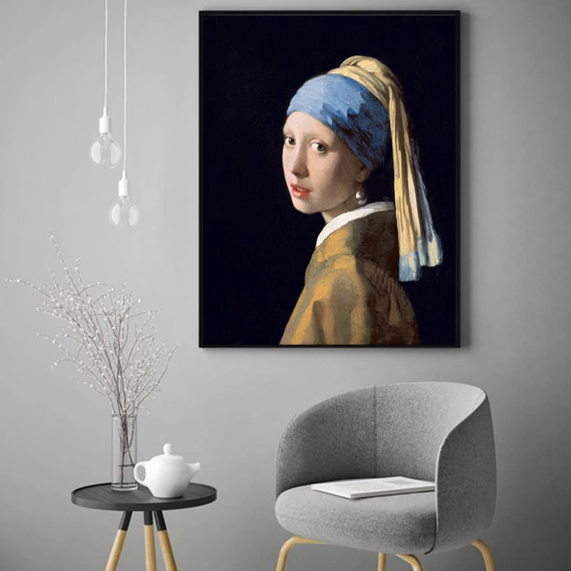 Netherlands Jan Vermeer GIRL WITH A PEARL EARRING Oil Painting Poster Wall Art Prints Poster HD LARGE Canvas Print Painting
Netherlands Jan Vermeer GIRL WITH A PEARL EARRING Oil Painting Poster Wall Art Prints Poster HD LARGE Canvas Print Painting