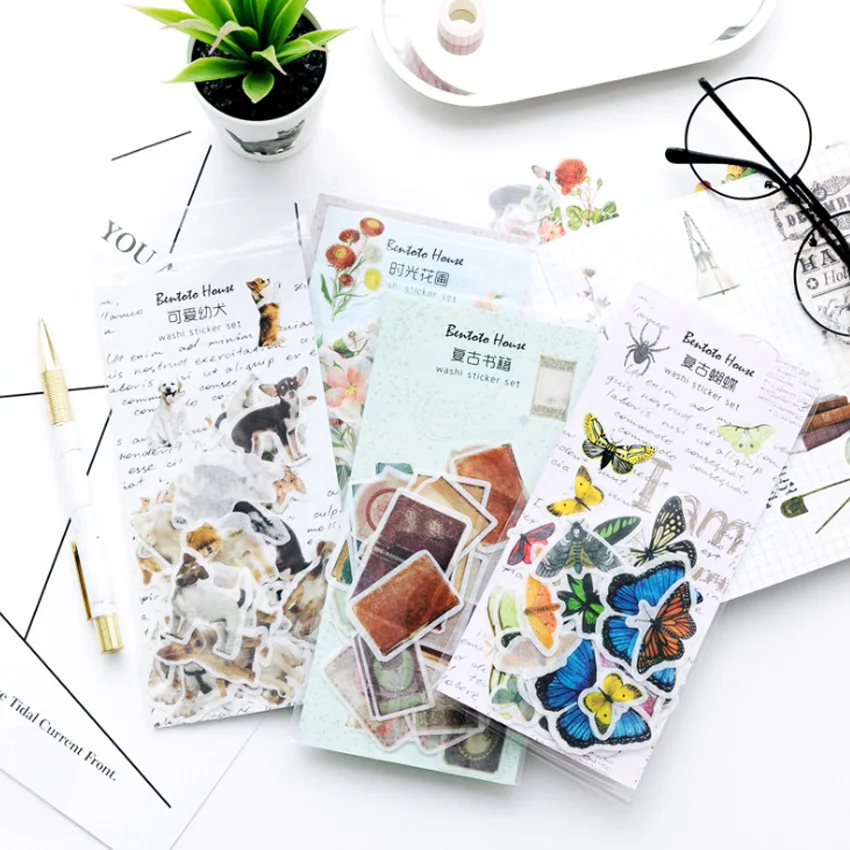 1packs/lot Animal And Plant Retro Objects Sticker Pack Paper Sticker Decoration Diy Ablum Diary Scrapbooking Label Stickers
1packs/lot Animal And Plant Retro Objects Sticker Pack Paper Sticker Decoration Diy Ablum Diary Scrapbooking Label Stickers