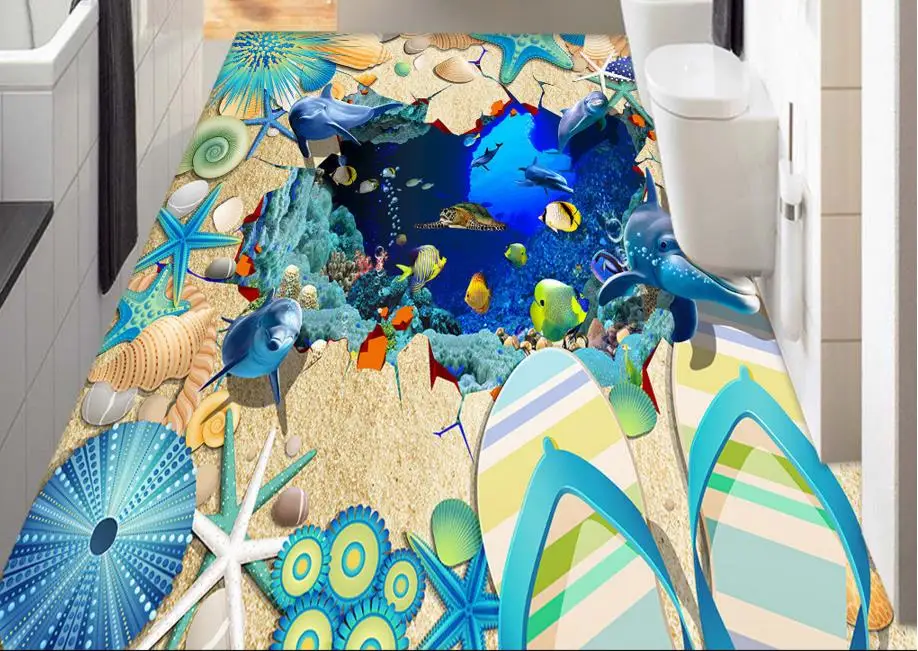 3d floor bathroom wallpaper custom 3d wall murals Shell Dolphin 3d flooring pvc self adhesive wallpaper
3d floor bathroom wallpaper custom 3d wall murals Shell Dolphin 3d flooring pvc self adhesive wallpaper