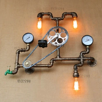 Loft Industrial wall light iron rust Water pipe retro wall lamp Vintage E27 sconce lights home lighting fixtures lustres luz
Loft Industrial wall light iron rust Water pipe retro wall lamp Vintage E27 sconce lights home lighting fixtures lustres luz