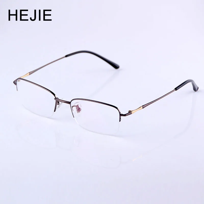 HEJIE Men Titanium Reading Glasses Rectangle Half Rim Small Size Frame High Quality Lens Size 55-17-140mm Diopter+0.5-+4.0 Y0016
HEJIE Men Titanium Reading Glasses Rectangle Half Rim Small Size Frame High Quality Lens Size 55-17-140mm Diopter+0.5-+4.0 Y0016