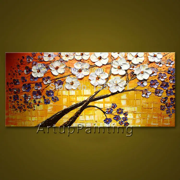 Flower hand-painted wall painting palette knife wild flower abstract oil painting canvas modern room decorates living room 05
Flower hand-painted wall painting palette knife wild flower abstract oil painting canvas modern room decorates living room 05