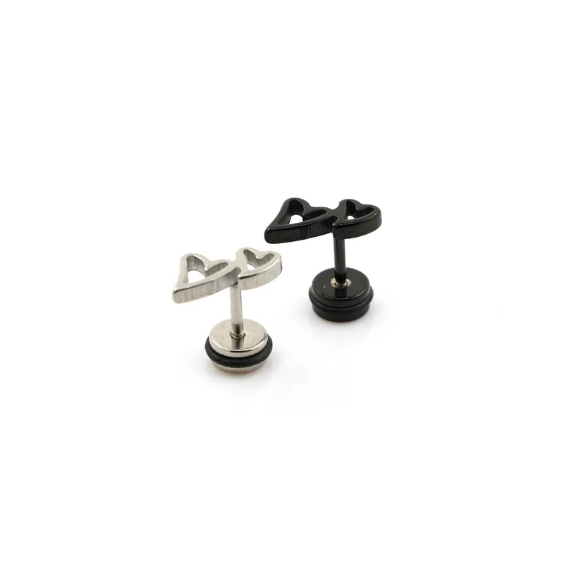 free shipping illusion cheaters double heart earring 30pcs 1.2*6*6/(6*12)mm Stainless Steel laser cut ear piercing fake plugs
free shipping illusion cheaters double heart earring 30pcs 1.2*6*6/(6*12)mm Stainless Steel laser cut ear piercing fake plugs
