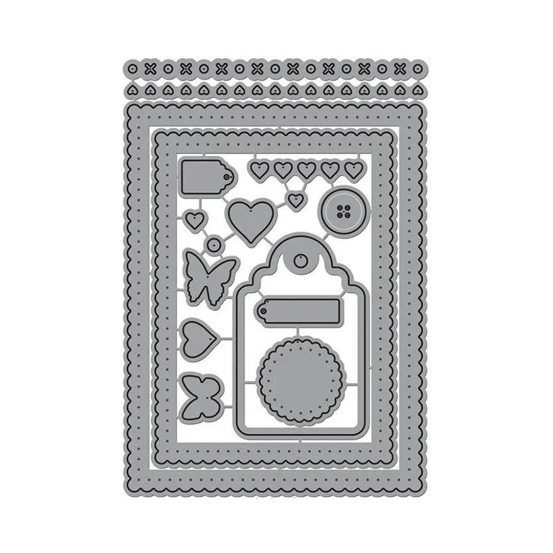 GJCrafts 2018 New Heart Tag Butterfly Frame Dies Metal Cutting Dies Stencils DIY Scrapbooking Card Making Embossing Paper Crafts
GJCrafts 2018 New Heart Tag Butterfly Frame Dies Metal Cutting Dies Stencils DIY Scrapbooking Card Making Embossing Paper Crafts
