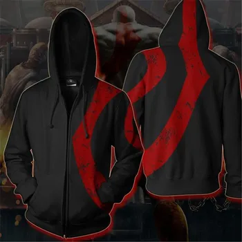 God of War: Ghost of Sparta Kratos Cosplay Costumes 3D printing zipper sweater Fashion hoodie black Sweatshirts coat adult
God of War: Ghost of Sparta Kratos Cosplay Costumes 3D printing zipper sweater Fashion hoodie black Sweatshirts coat adult