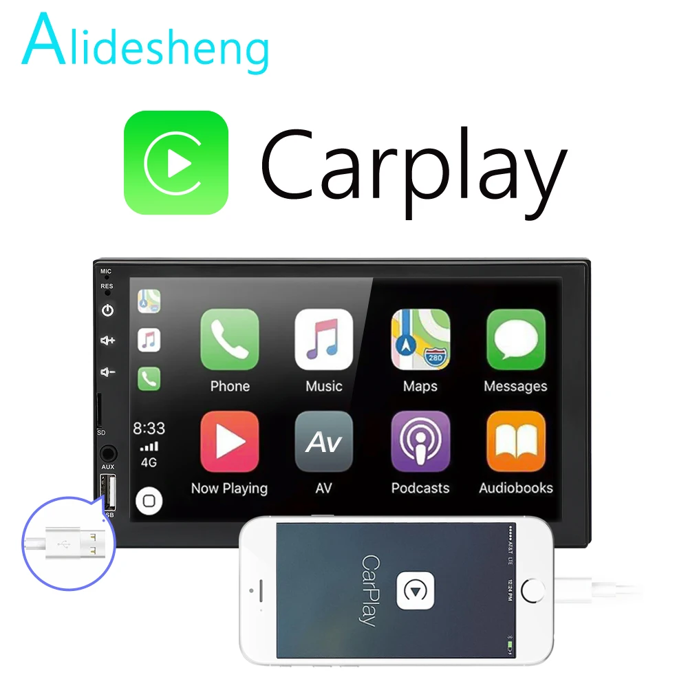Carplay 2 din car radio 7" HD Player MP5 Touch Screen Digital Display Bluetooth Multimedia USB 2din Autoradio Car Backup Monitor
Carplay 2 din car radio 7" HD Player MP5 Touch Screen Digital Display Bluetooth Multimedia USB 2din Autoradio Car Backup Monitor