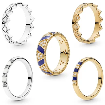 5 Style Women 925 Silver Rings Jewelry With Gold Exotic Stones Crown Stripes Crystal Ring For Women Jewelry
5 Style Women 925 Silver Rings Jewelry With Gold Exotic Stones Crown Stripes Crystal Ring For Women Jewelry