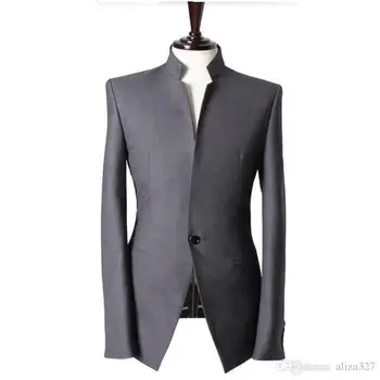Mandarin collar gentleman man suit jacket handmade custom wedding the groom dress jacket men men jacket
Mandarin collar gentleman man suit jacket handmade custom wedding the groom dress jacket men men jacket