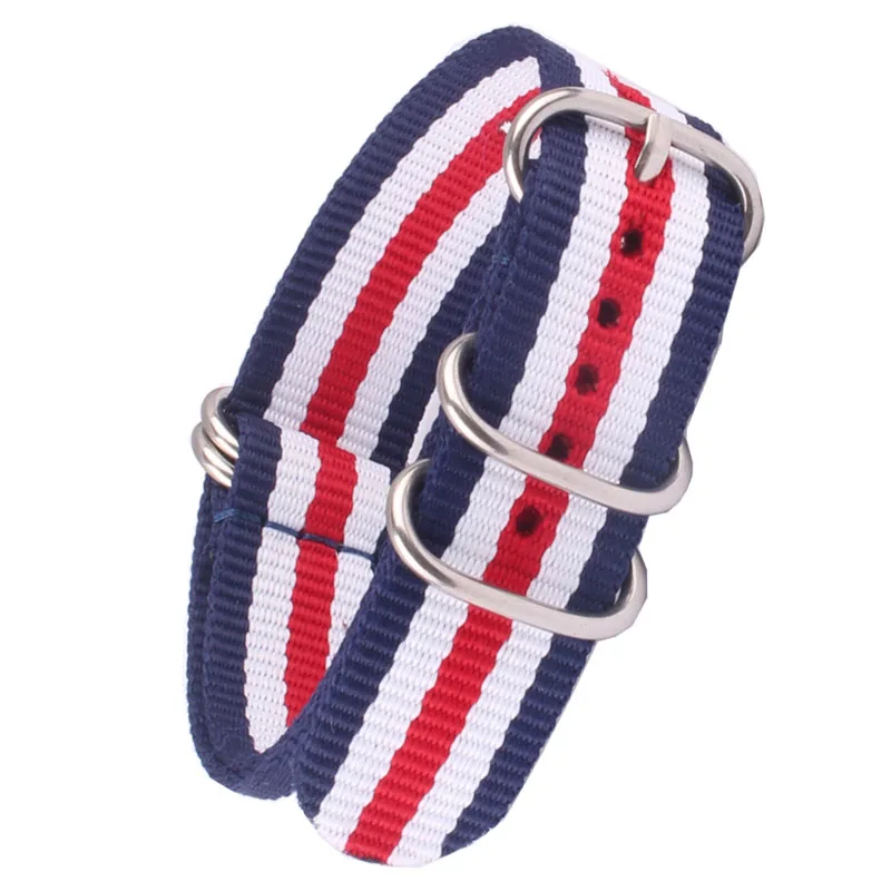 Large 24mm Watchbands Ring ZuLu Multi_Color Nato Nylon France Style Army Military Sports Watches Straps Wristwatch Band Buckle
Large 24mm Watchbands Ring ZuLu Multi_Color Nato Nylon France Style Army Military Sports Watches Straps Wristwatch Band Buckle