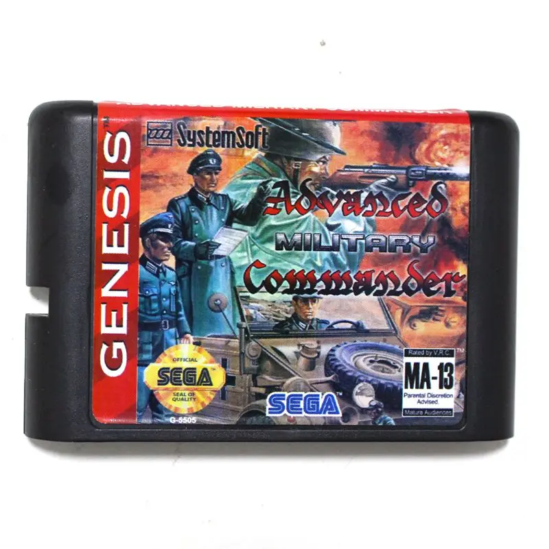 Advanced Military Commander 16 bit Sega MD game Cartridge for Megadrive Genesis system
Advanced Military Commander 16 bit Sega MD game Cartridge for Megadrive Genesis system