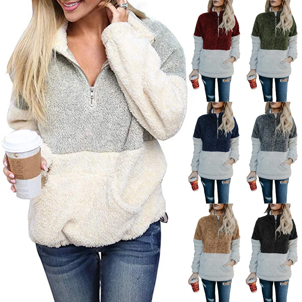Women Casual Long Sleeve Leisure sports training clothes Sweatshirt Pullover Outwear Coat with Pockets
Women Casual Long Sleeve Leisure sports training clothes Sweatshirt Pullover Outwear Coat with Pockets