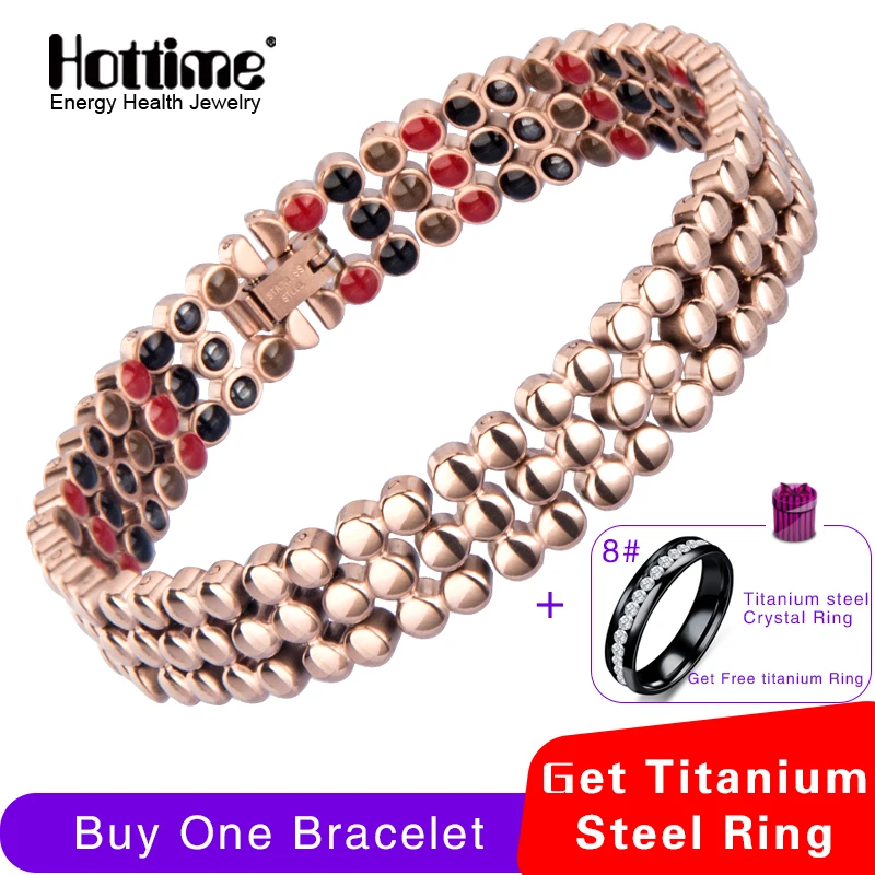Hottime Energy Magnetic Bracelets for Women Health Rose Gold Color Bracelet Femme Stainless Steel Chain Link Bracelets Bangles
Hottime Energy Magnetic Bracelets for Women Health Rose Gold Color Bracelet Femme Stainless Steel Chain Link Bracelets Bangles