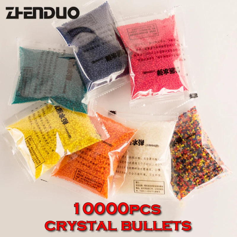 ZUANLONG Brand Crystal bullets 10000Pcs/pack Water Guns Pistol Toys Growing Balls Mini Round Soil Beads
ZUANLONG Brand Crystal bullets 10000Pcs/pack Water Guns Pistol Toys Growing Balls Mini Round Soil Beads