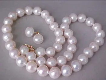 AAA 9-10MM SOUTH SEA WHITE PEARL NECKLACE 925silver YELLOW GOLD CLASP GIFT EARRINGS
AAA 9-10MM SOUTH SEA WHITE PEARL NECKLACE 925silver YELLOW GOLD CLASP GIFT EARRINGS