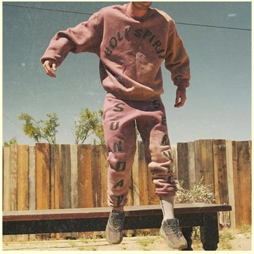 2019 Brown/White Sweatpants Sunday Service Hip Hop Kanye West Holy Spirit Men Pants CPfm Tie-dyed Cotton Jogger pants Unisex
2019 Brown/White Sweatpants Sunday Service Hip Hop Kanye West Holy Spirit Men Pants CPfm Tie-dyed Cotton Jogger pants Unisex