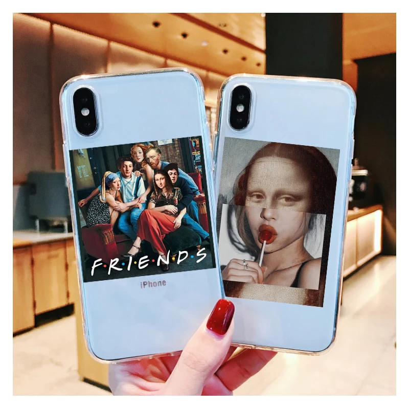 Art Paintings Phone Case for iPhone X XR Xs Max 8 7 6 Plus 6S 5S SE Clear Cover Phone Back Cases Mona Lisa Van Gogh funny Fundas
Art Paintings Phone Case for iPhone X XR Xs Max 8 7 6 Plus 6S 5S SE Clear Cover Phone Back Cases Mona Lisa Van Gogh funny Fundas