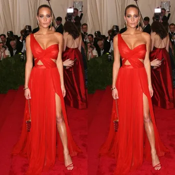 Met Gala Hannah Davis Sexy Red Carpet Dresses Length